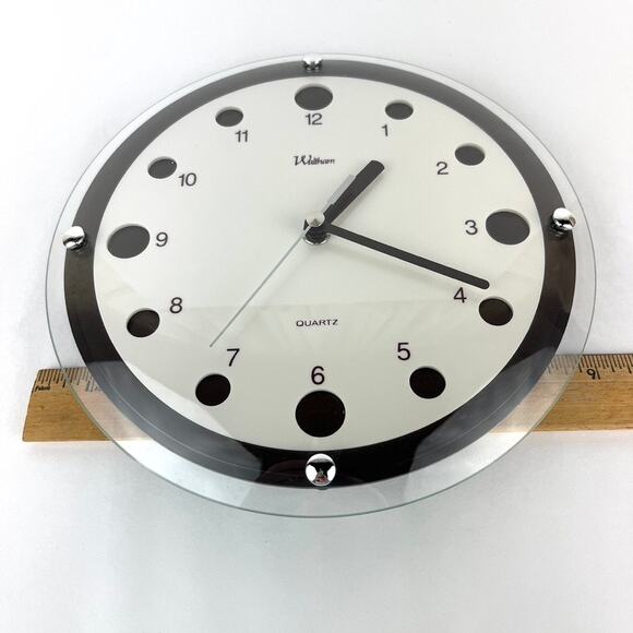Waltham Quartz Wall Clock Vintage Minimalist - Picture 6 of 6
